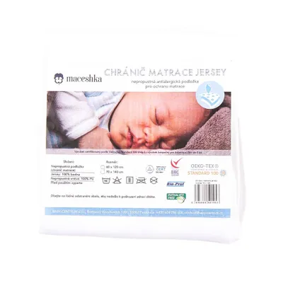 Obrázek produktu pro Chránič matrace jersey 120x60 cm Maceshka
