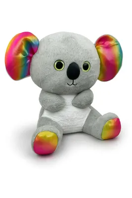 Produktbild von Plüschtier Koala 60 cm mit mehrfarbigen Ohren – Weiches Kuscheltier, großes Stofftier
