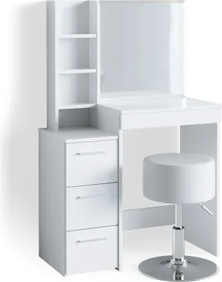 Produktbild von Schminktisch Vicco Meryl Weiß 80 cm mit Hocker, Model 36204