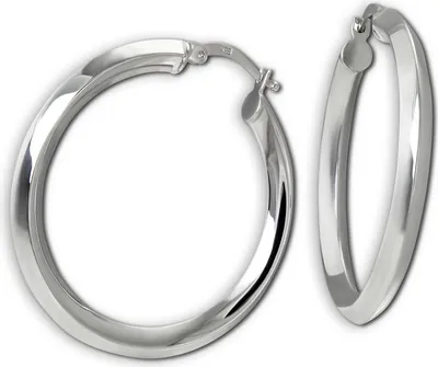 Produktbild von SilberDream silberfarben SilberDream Ohrringe Damen 925 Silber Creolen SDO4461J