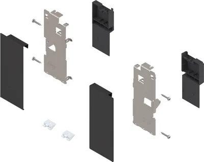 Produktbild von BLUM LEGRABOX Fronthalter Innenschubkasten Höhe K, Carbonschwarz