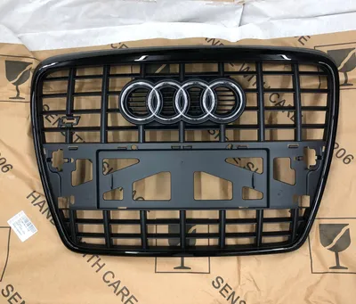 Original Audi S6 4F Kühlergrill in Schwarz 4F0853651AJ VMZ für Audi A6 S6 4F C6 – Produktansicht