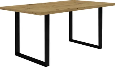 Produktbild von Esstisch >TABLES< in Artisan Eiche, Schwarz - 160x74,7x90cm (BxHxT)