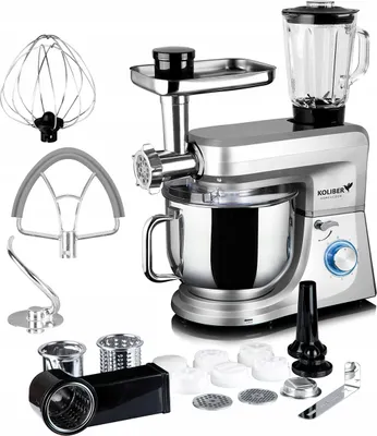 Produktbild von Robomax X-3500-W Kolibri Küchenmaschine Mit Zubehör Und 3500W Leistung