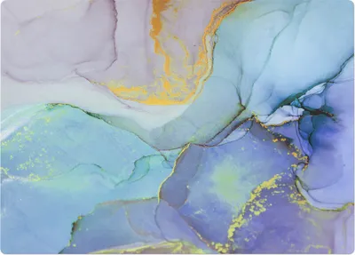Produktbild von Abstraktes Aquarell – Bodenschutzmatte – Stuhlunterlage 140x100 cm – Rutschfest – Hartbodenmatte