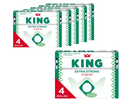 Produktbild von Vorteilspack Candy - 6 x 4er Pack King Peppermint X-Strong á 44 Gramm pro Rolle