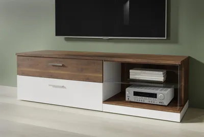 Produktbild von TV-Board >Rafina< in Bakersfield Walnuss - 160,4x47,2x42cm (BxHxT)