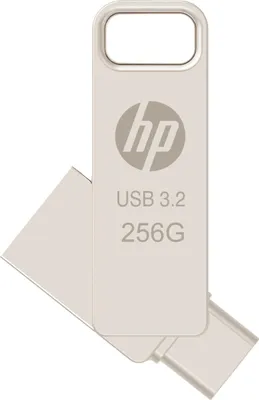 Produktbild von HP HPFD206C-256 USB-Stick 256 GB USB Type-A / USB Type-C 3.2 Gen 2 (3.1 Gen 2) Silber