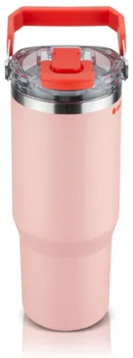 Image de ROTPUNKT, gobelet en acier inoxydable, modèle JugStar Pressio, couleur corail, capacité de 0,9 litre, couleur rose