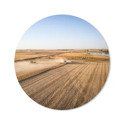 Produktbild von MuchoWow® Mauspad Mousepad Feld - Bauernhof - Traktor - Landwirt - Landleben 40x40 cm - Mousepads - Maus Mat - Pad - Mausunterlage - Schreibtisch Accessoires