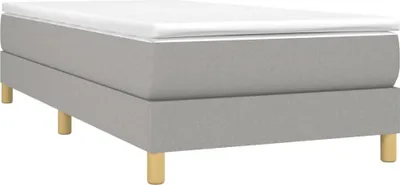 Produktbild von vidaXL Boxspringbettgestell Hellgrau 90x200 cm Stoff