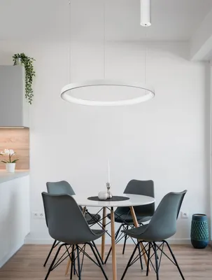 Produktbild von Nova Luce PERTINO LED Pendelleuchte Weiß 38W Warmweiss 150x48cm dimmbar 9345686