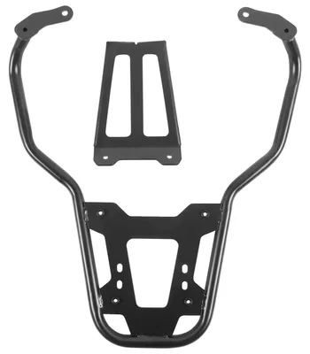 Image de Porte-bagages arrière, compatible avec la Piaggio Vespa GTS 300, installation sécurisée, noir