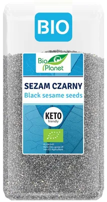 SEZAM CZARNY NIEŁUSKANY BIO 400 g - BIO PLANET