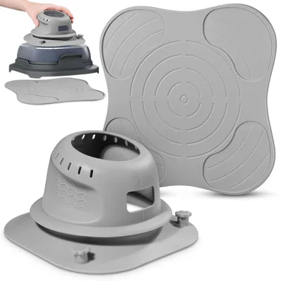 Siliconen-Schutzhaube + Hitzeschutzmatte für Ninja CRISPi, grau