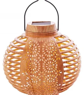 Immagine prodotto di Solar Lanterns "Flame" Bamboo, Set of 2