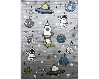 Zdjęcie produktu dla Wykładzina dywanowa do pokoju dziecięcego 160x230 DORRIS 12 - szara