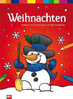 Produktbild von Weihnachten - Malblock mit 24 Vorlagen zum Heraustrennen