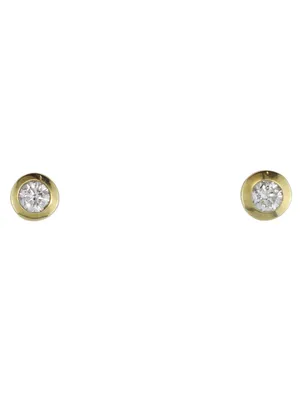 Produktbild von MIAMAR 1106432 Damen Ohrstecker 14 Karat (585) Gelbgold Gold weiß