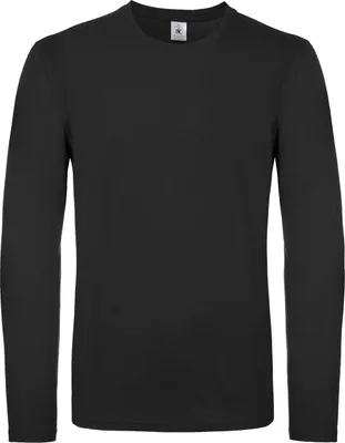 Image de B&C - T-shirt « #E150 » pour homme à manches longues FK2966 (L) (noir)