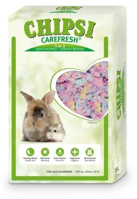 Productafbeelding van Chipsi Confetti cellulose bodembedekking 10 liter voor knaagdieren en konijnen