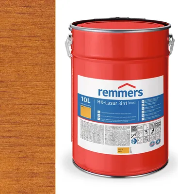 Produktbild von Remmers HK-Lasur 3in1 (plus) 10 L Eimer Teak RC-545