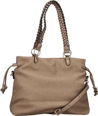 Produktbild von Rieker Damen Henkeltasche Schultertasche geflochtene Henkel H1509, Farbe:Beige