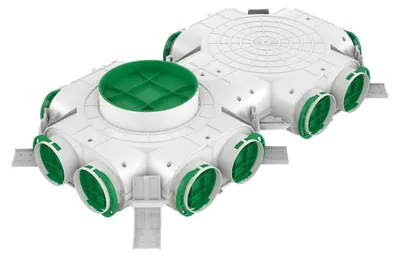 Productafbeelding van Awenta VCB160-12 – Awenta PRO verdeeldozen, diameter 160 mm, 12 aansluitingen van 75 mm