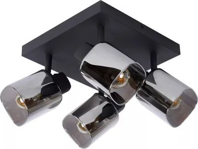 Zdjęcie produktu dla Lampa sufitowa ALION czarna 4xE14x25W metal wym:18x23x23cm IP20 Lucide