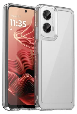 Immagine prodotto di Per Motorola Moto G35 5G colorato TPU / acrilico ibrido copertura protettiva trasparente
