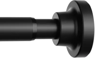 Imagen del producto de Unyqoos® Barra ajustable para cortinas y mamparas de ducha, color , sin necesidad de taladrar, de 91 a 160 cm, diámetro 25 mm, base de 5 cm, antideslizante y resistente a la corrosión, soporta hasta 10 kg