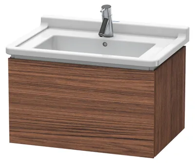 Produktbild von Waschtischunterbau L-CUBE 469x670x408mm nussbaum dunkel nussbaum dunkel