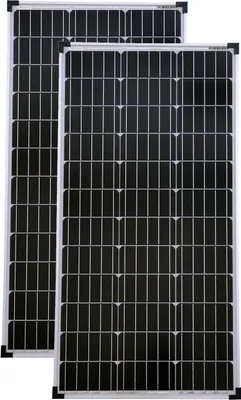 Produktbild von 2x80 Watt Mono Solarpanele Solarmodule Solaranlage Garten Camping 18V PV
