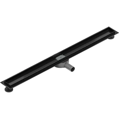 Obrázok produktu pre Mexen Flat 360 teleso odtokového sprchového žľabu s otočným sifónom 90 cm, Čierna - 1740090