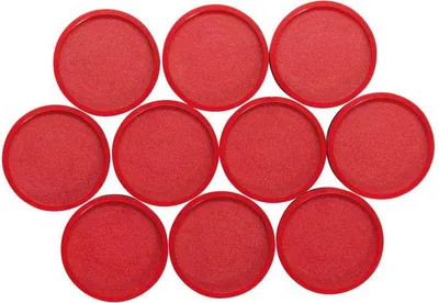 Produktbild von MAUL Magnet rund 10 Stück 1 kg Kunststoff Ferrit bruchsicher lackiert Ø 2.9 x 1.2 cm rot