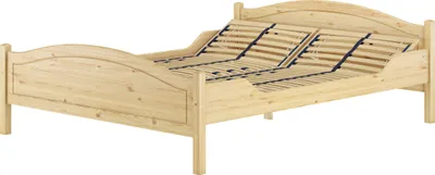 Produktbild von Massivholzbett Landhausstil 160x200 Doppelbett Kiefer V-60.30-16Federholzrahmen inkl.