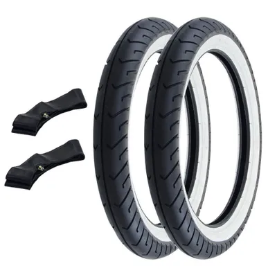 Obrázok produktu pre 2x pneumatiky Whitewall Mitas MC2 2.75-16 (2 3/4 x 16) 46J TT + duša