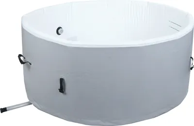 Produktbild von Whirlpool MCW-N97, Ersatz-Pool 4 Personen, In-/Outdoor aufblasbar Dropstitch-Gewebe, rund Ø150cm grau-weiß