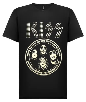 Produktbild von T-Shirt mit Band-Motiv von Kiss – Offizielles Lizenzprodukt