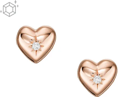 Produktbild von Ohrringen   Ohrstecker Fossil Rosé   Kollektion Sterling Silver - frau