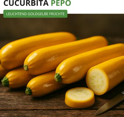 Produktbild von Zucchini Gold Rush F1 Samen - Cucurbita pepo - Zucchinisamen - Gemüsesamen - Saatgut für 7 Pflanzen