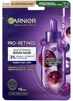 Immagine prodotto di Garnier Skin Naturals Maschera siero idratante al Pro-Retinolo