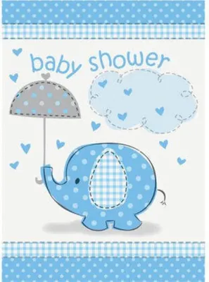 Produktbild von Elephant Blau Einladung | 8 Stück