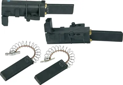 Immagine prodotto di Bosch Siemens 639025 00639025 Carbone Spazzola di carbone Carbone per motore 2x con supporto 6,3 mm AMP Punto colore: blu + 2x senza supporto 4,8 mm AMP Lavatrice anche Constructa Koenic