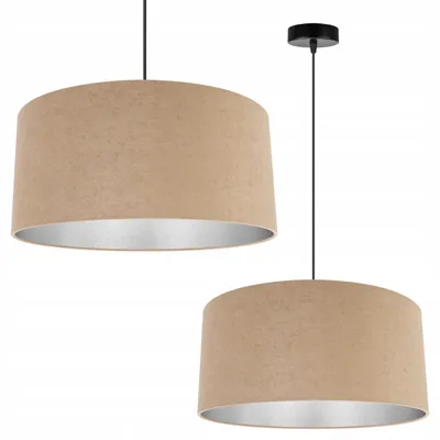 Obrázok produktu pre Závesná lampa, stropný svietnik, chróm, zamatový tienidlo