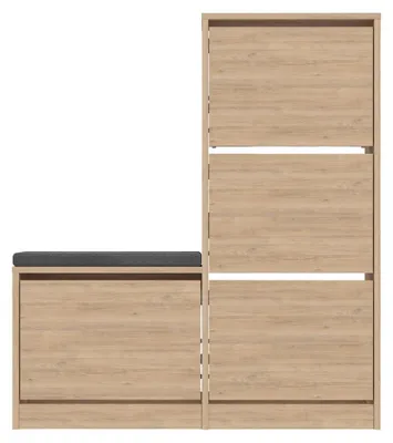 Produktbild von Holzschuhmöbel "Dude" - 105 x 26 x 118 cm - Braun
