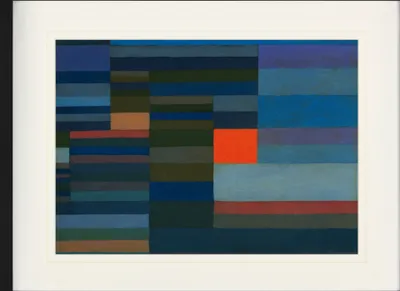 Produktbild von Paul Klee Gerahmtes Bild Mit Edlem Passepartout | Wand-Bilder | Im Bilderrahmen - Feuer Am Abend, 1929 (60 x 80 cm)