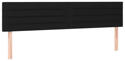 Image de Tête de lit classique, noire, 180 x 5 x 78/88 cm