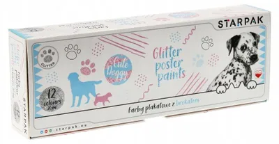 Obrázek produktu pro Starpak Plakátové barvy 12 barev Psíček