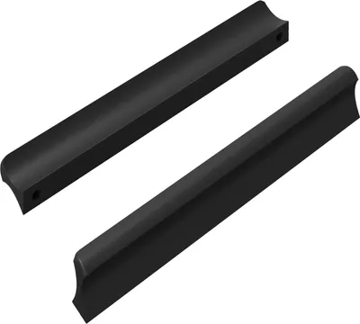 Immagine prodotto di vidaXL Maniglia 2 pezzi Nero 106 x 7,4 x 15,5 mm Alluminio